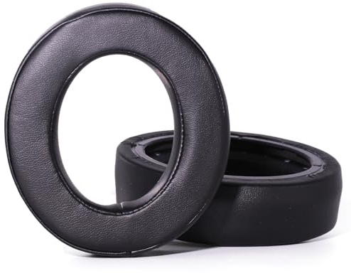 Ersatz-Ohrpolster kompatibel mit Corsair HS75 XB HS70 HS60 HS50 Pro, Memory-Schaum-Ohrpolster, geräuschisolierende Protein-Lederpolster zur Behebung von Beschwerden und Rissen (schwarz)