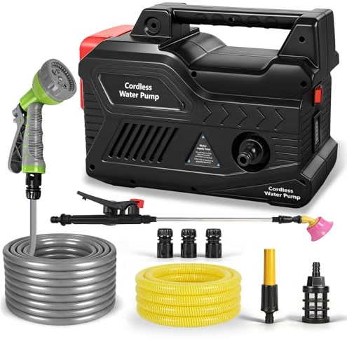 Tragbare Wasserpumpen kabellose Gartenpumpe für Makita 18V Akku(Ohne Akku)