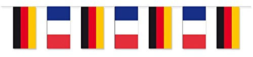 Everflag Papierfahnen-Kette 5m : Deutschland - Frankreich