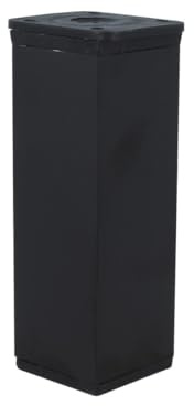 MS Beschläge® Möbelfuss Tischbein Möbelstütze aus Aluminium in Schwarz Diverse Höhen (120mm)