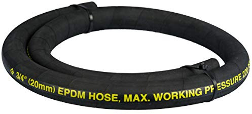 Groz 47520 4' EPDM Inlet Hose, 3/4 ID, with 4' EPDM Suction Hose, for Use with DEF Drum Only