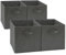 EZOWARE Aufbewahrungskörbe faltbare Würfel-Aufbewahrungsboxen, 4er-Set, faltbare Aufbewahrungsbox für Kleinkinder, Kinderzimmer, Zuhause, 33x35x33cm Grau