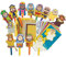 Springboard Christmas Nativity Stick Puppets for Children - DIY Hand Puppets - Arts and Crafts for Kids - Childrens Activity Packs and Early Years Resources - 30-Pack - 14 x 17cm