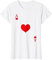 Herz Ass Kostüm Spielkarte Kartenspiel Poker Skat Karneval T-Shirt