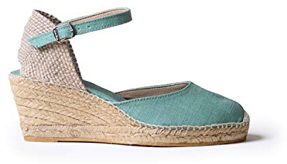 Toni Pons Damen-Espadrille aus Leinen - CALDES - Minze, 37 EU
