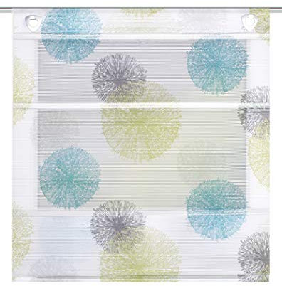 Home fashion MAGNETROLLO BAMBUSOPTIK Rawlins, Polyester, BLAU GRÜN, 130 X 80 cm