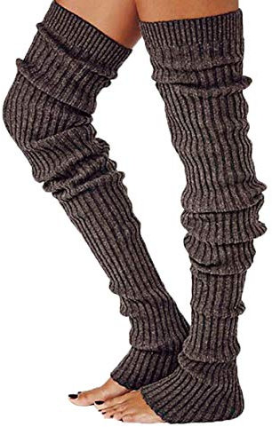 Loalirando Damen Overknee Strümpfe Lange Kniestrümpfe Teenager Schüler Überknie Strick Socken