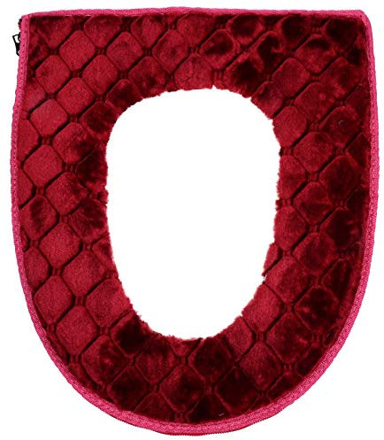 BESPORTBLE Plüsch WC Sitzbezug Abdeckung Fleece Toiletten Auflage Toilettenauflage Toilettensitz Kissen Sitzauflage Toilettensitzbezug für Badgarnitur Badezimmer Sitzschutz Klobrillen