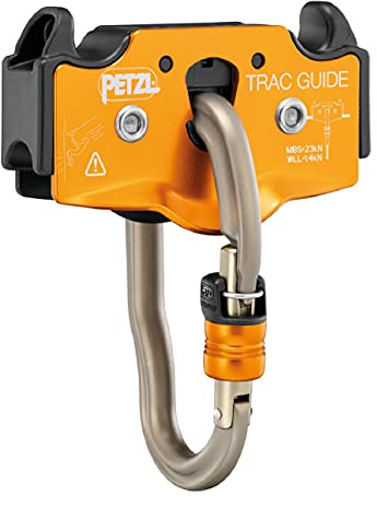 PETZL, Trac Guide, Pulley Optimalen Druck Für Erlebnisparks, Orange, Taglia Unica, Unisex-Adult