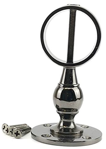 RopeServices UK Gun Metal Black Finished Decking Rope Standard Handrail Brackets to Fit Diameter 40mm Ropes, Garden Fixing