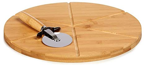 BigBuy Home Schneidebrett aus natürlichem Bambus (Ø 35 cm)