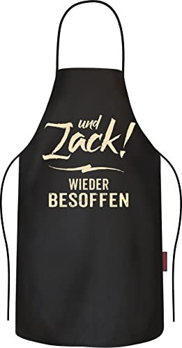 RAHMENLOS Grillschürze Kochschürze Küchenschürze für die Party aus reiner Baumwolle