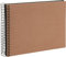 goldbuch 20 519 Spiralalbum Bella Vista Haselnuss, Fotobuch 24 x 17 x 2,8 cm, Foto Album 40 schwarze Seiten, Foto Buch Einband aus Leinen, Fotoalbum für 40 Photos, Photoalbum spiralgebunden, Braun