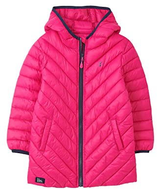 LightHouse Girls Georgia Warm Coat - Kids Outdoor Padded Puffa Jacket With Hood - Bright Pink - 6-7 Years