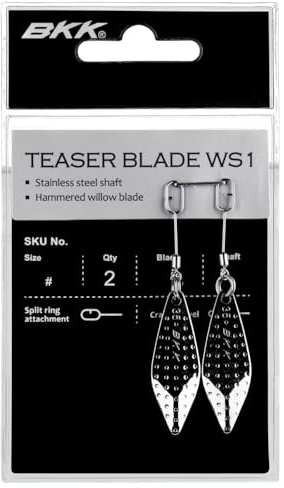 BKK Spinner Blatt für Gummifische & Raubfischsysteme zum Kunstköderangeln Teaser Blade WS1