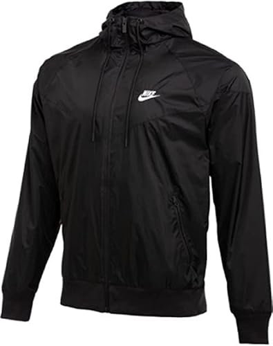 Nike TEAM Veste coupe-vent à capuche pour homme, noir/noir, Small