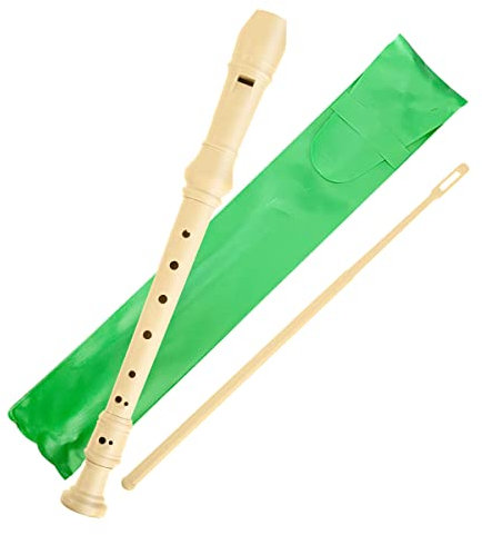 Ichigo Flauta Dulce Soprano, Soprano para Escolar, Flauta de 8 Agujeros, Plástica, Ideal para Principiantes y Niños