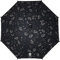 Dooky - Sonnenschutz Kinderwagen & Buggy UPF 50+ Sonnenschirm, Sonnensegel für Kinder & Baby- Durchmesser 76 cm - 100% Polyester - Kinderwagen Zubehör UV-Schutz - Romantic Leaves Black