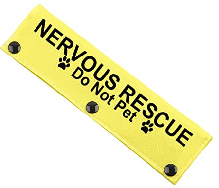 Nervous Dot Not Approach Do Not Pet Leash Dog Sleeve Shy Rescue Leash Wrap Shy Dog Gift (RESCUE Do Not Pet Sleeves)