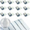5760pcs Real Glass Silver Mirrors Mosaic Tiles Sticker for Craft Mini Square Glass Tiles Self Adhesive,5mm by 5mm (Silver)