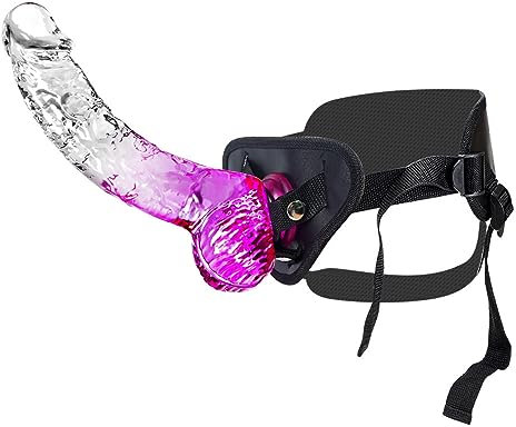 Juego de arnés y arnés para principiantes: arnés sexual portátil con consolador pequeño de 17 cm: juguete sexual ideal para parejas y principiantes: masturbación femenina, juegos lésbicos y más