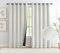 Natural Ivory Total Blackout Linen Textured Window Curtains Panels Burlap Texture Rustic Farmhouse Modern Bedroom Drapes Thermal Insulated Privacy Window Treatment Set for Bedroom, 60x90x2