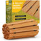 Holz Gartenweg Rollweg, Ausrollbarer Holzweg 183 x 43 cm, Holztritt Gartentritt Gehweg Wege im Garten, Hinterhof, Terrasse, Bodenbelag, Hochzeit Deko (Gebogen)