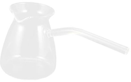 LIFKOME Cafetera Con Asa Lateral Café Turco Tazas De Cafe Arabe Olla Calentadora De Leche Cafetera De Arena Turca Cafetera Espresso De Viaje Tetera China Estufa De Té Familiar Vidrio