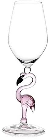 Duiaynke 1 verre à cocktail en forme de flamant rose créatif, verre à martini, verre à martini, fête de mariage, tasse à champagne en cristal (500 ml)