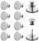 Qianyu 12 Stück Hosen Ersatz Knöpfe Button Pins Enger Machen Hosen 17mm Ohne Nähen Stecken DIY Metall Jeansknopf Hosenknopf für Reparatur von Jeans