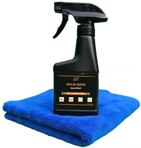 Original STO-BI QUICK Schnellpolitur 250ml inkl. Mikrofasertuch, Lackversiegelung, Spray Polish, Finish Wax, Versiegelung, Autoglanz, Glanz spray, Sprüh Politur.