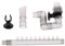 BFLKY Tubo di scarico per acquario, accessori per filtro esterno, per serbatoio di pesci con tubo da 12 mm