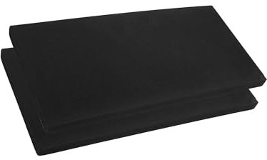 Motoforti 400x200x20mm 2pcs Car Garage Wall Guard Door Bumper Protector Black Long-lasting