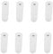 OZXNO 8 Pcs AAA to AA Battery Adapter Transparent Battery Converter AAA to AA with Metal Contacts on Bottom