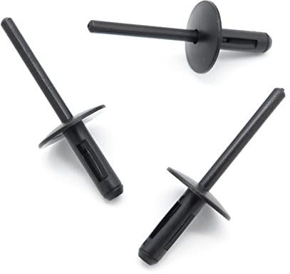 VVO Fasteners- Grapas de Plástica Negras. Para Parachoques delantero. Compatibile con BMW X1, X3, (10 pzas)