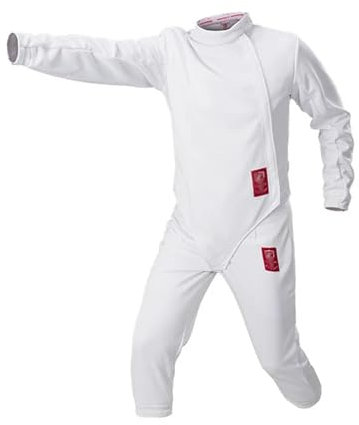 350N-Trainings-Fechtanzug, Fechten Schutzanzug Fechtkleidung for Erwachsene Und Kinder, Florett-/Degen-/Säbel-Fechtanzug Fechtbekleidung, Weste/Hose/Jacke aus Anti-Dorn-Stoff Professioneller(54)