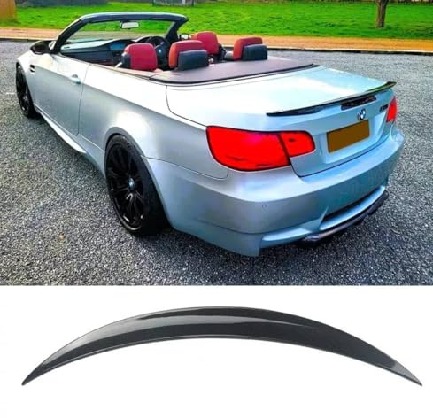 For Auto Perfectionists UK Rear Boot Spoiler Compatible With BMW 3 Series Convertible M3 E93 2004-2012 ABS Carbon Fibre