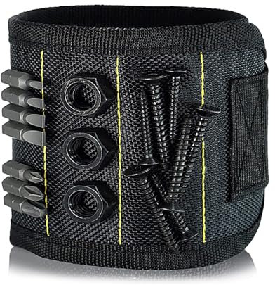 Armband zum Halten von Schrauben, Nägeln, Bohrspitzen, Handgelenk-Werkzeughaltern, Gürtel mit starken Gadgets für Männer