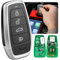 Autel Origine Clé Vierge IKEYAT004CL, 2025 Remplacement Clé Voiture Universelle Programmable, 4 Boutons, 700+ Véhicules, Apprentissage OBD, Double Bande, Télécommande 130 Pieds, Fonctionne avec KM100
