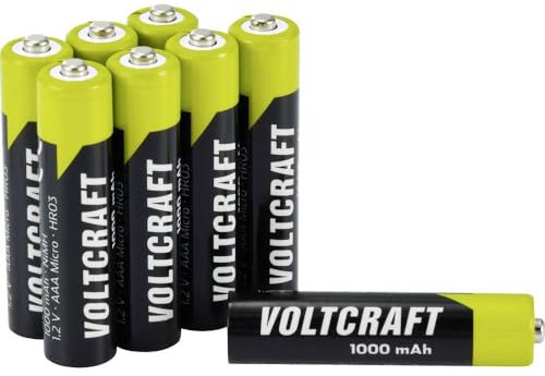VOLTCRAFT VC-16043045 Micro (AAA)-Akku NiMH 1000 mAh 1.2 V 8 St.