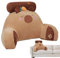 Dtaigou Capybara Reading Kissen, Bett Ruhkissen mit Armen | Ergonomische Capybara -Karotten -Kissen zum Sitzen im Bett - Einzigartiges bequemes Sofa Plüsch, 25,59 x 17,72 Zoll Bettruhe Plüsch,