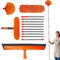 High Extendable Feather Duster | Long Duster for High Ceilings | Multi-Function Long Handled Dusters on a Stick | Telescopic Cobweb Cleaning Brush Dust Removal Set for Home