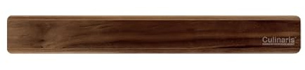 Magnet-Messerleiste | aus hochwertigen Holz | im Zeitlosem, Stylischem Design | Länge 50 cm | Inkl Montagematerial | (ohne Messer geliefert) | Culinaris (Walnussholz)
