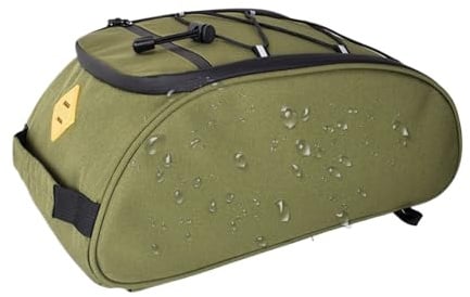 Krmoau Fahrrad Gepäckträger Tasche Hinten,Fahrradtasche Für Gepäckträger - 8L Wasserdichter Behälter Organizer Zubehör Für Reisen Touren Familienausflüge Picknick Pendeln