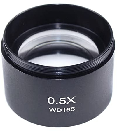 0.5X Barlow Lens For Stereo Microscopes (48mm) Microscope Objective Lens Adapter