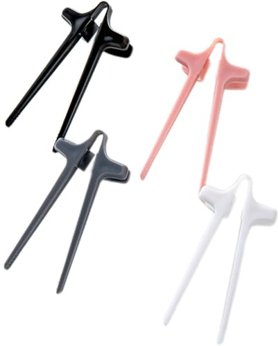 4 Stück Fingerstäbchen für Gamer,Chips Essen Ohne Fettige Finger,Stäbchen Zum Essen Food Snagger Zange,Gaming Gadgets Fingerzange,Essstäbchen Hilfe Gamer,Ess Stäbchen Fingerzange Greifer Snack