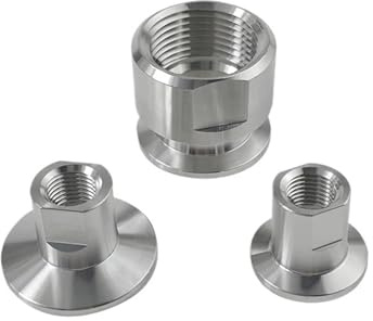 1 stück KF40 Vakuum Flansch zu 1/4 NPT Innengewinde Edelstahl Flansch Rohr Fitting