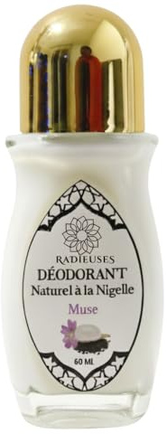 Déodorant Naturel Femme Homme Adolescent Sans Aluminium - Crème Déodorante Artisanale Nigelle Musc Figue de Barbarie - Efficacité 48h - Sans Alcool - Peaux Sensibles - 60ml - Radieuses