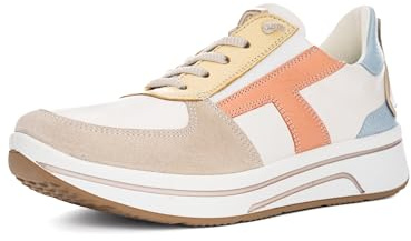 ARA Damen Sneaker Sapporo Shell,Cream,vanille,Peach,Aqua Gr. 41,5