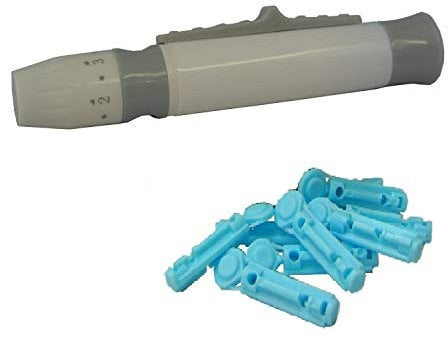 1 x Lancing Device + 100 x 28G Lancets
